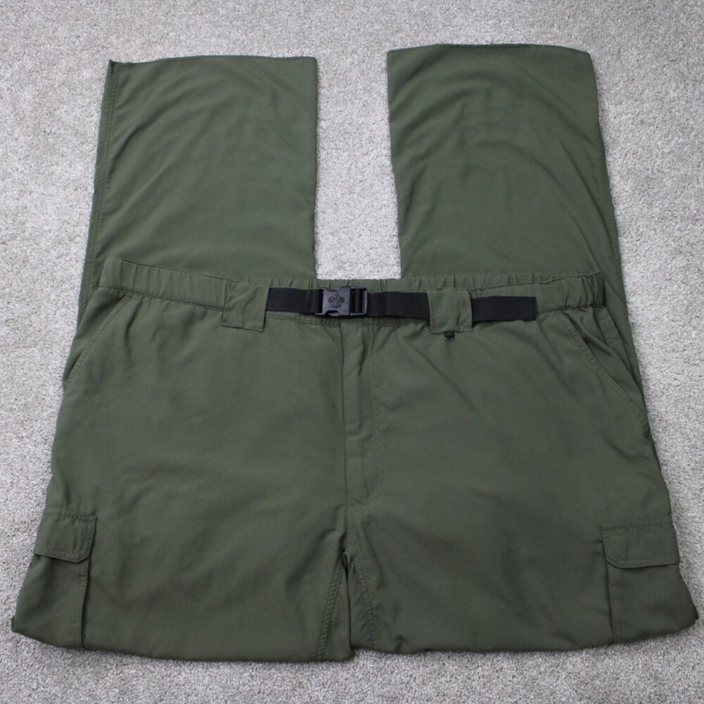 Boy Scouts Of America‎ Cargo Pants Mens 3XL Green Switchback Covertibile Belted